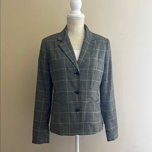 Isaac Mizrahi for Target Women’s Grey Plaid Blazer Jacket Size: 8